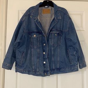 H&M &Denim Oversized Jean Jacket